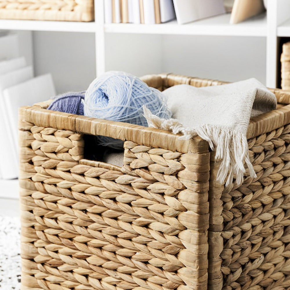Rustic Decorative Basket made of Natural Fibers | High & Bury