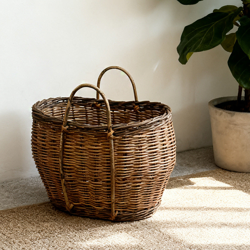 Rustic Handwoven Basket | High & Bury