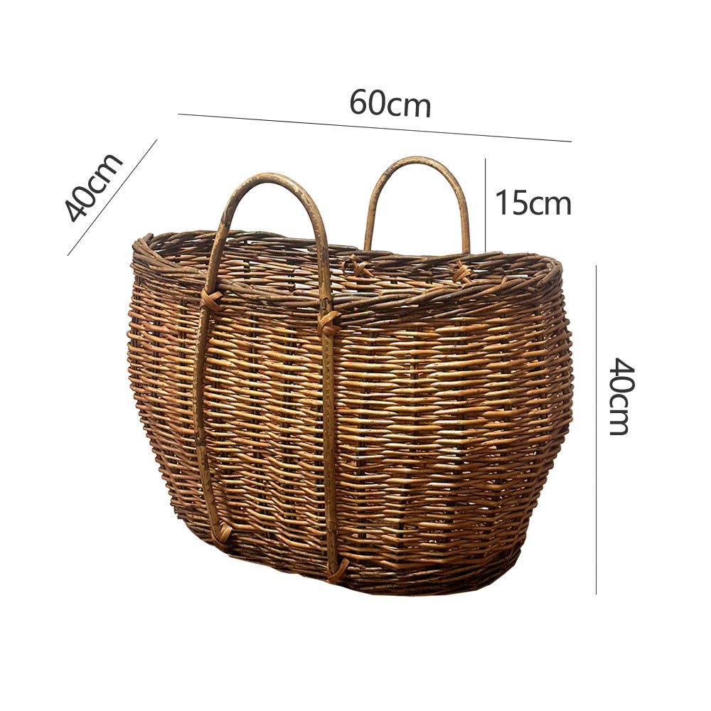 Rustic Handwoven Basket | High & Bury