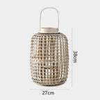 Rustic Lantern made of Woven Material | High & Bury