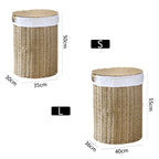 Rustic Laundry Basket made of Woven Material | High & Bury