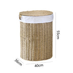 Rustic Laundry Basket made of Woven Material | High & Bury
