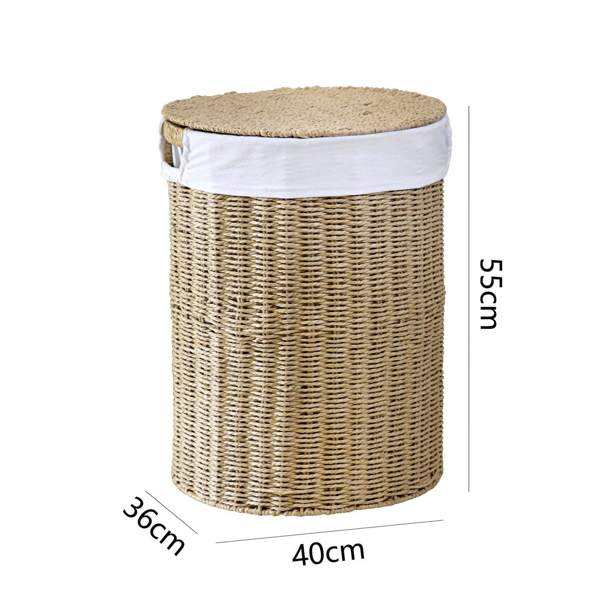 Rustic Laundry Basket made of Woven Material | High & Bury