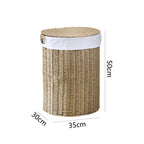 Rustic Laundry Basket made of Woven Material | High & Bury