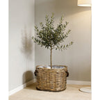 Rustic Laundry Basket with Decorative Handles | High & Bury