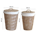 Rustic Laundry Basket with Lid Lidded Handcrafted | High & Bury
