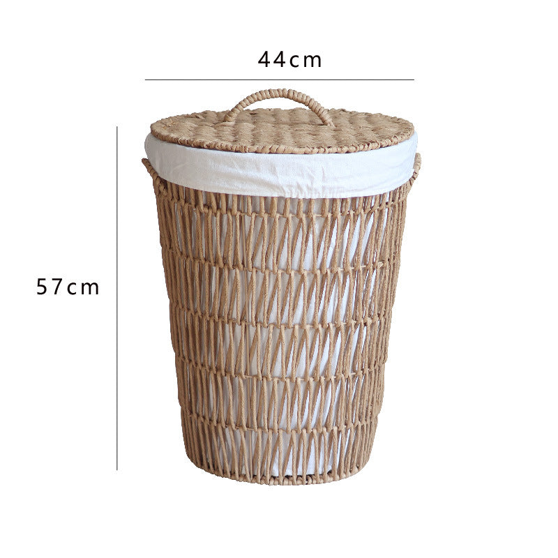 Rustic Laundry Basket with Lid Lidded Handcrafted | High & Bury
