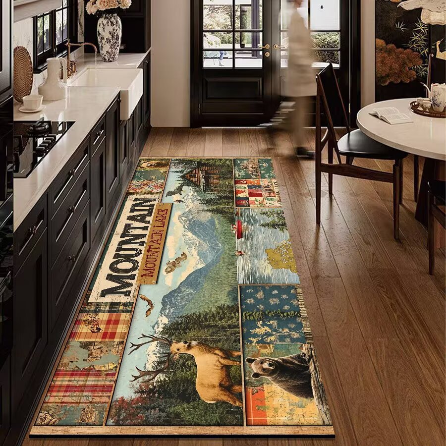 Rustic Outdoor Adventure Area Mat | High & Bury