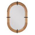 Rustic Oval Decorative Wall Mirror | High & Bury
