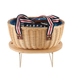 Rustic Picnic Basket with Dish Set | High & Bury