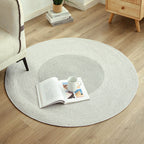 Rustic Round Rug with Fringes | High & Bury