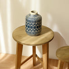 Rustic Side Table made of Solid Wood | High & Bury