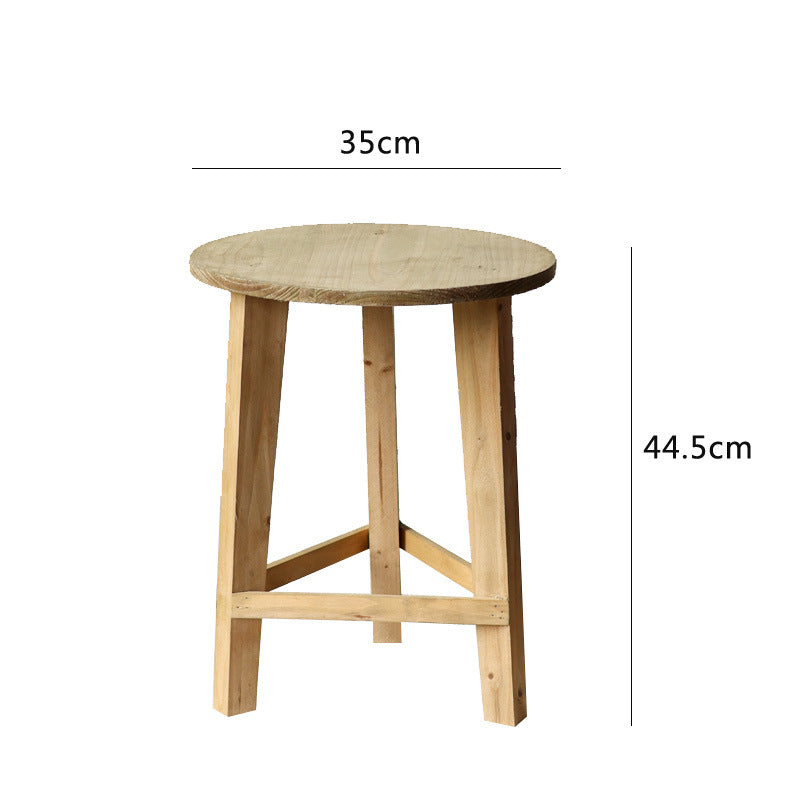 Rustic Side Table made of Solid Wood | High & Bury