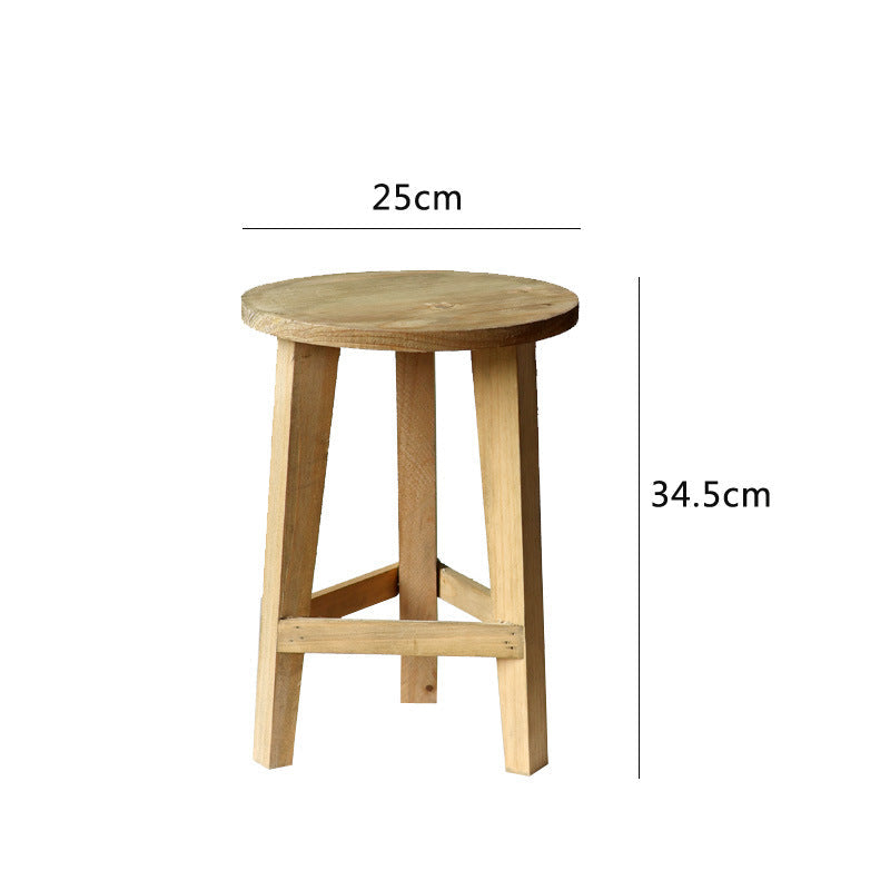 Rustic Side Table made of Solid Wood | High & Bury