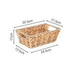 Rustic Storage Basket made of Woven Natural Material Green Beige | High & Bury