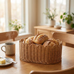 Rustic Storage Basket made of Woven Natural Material | High & Bury