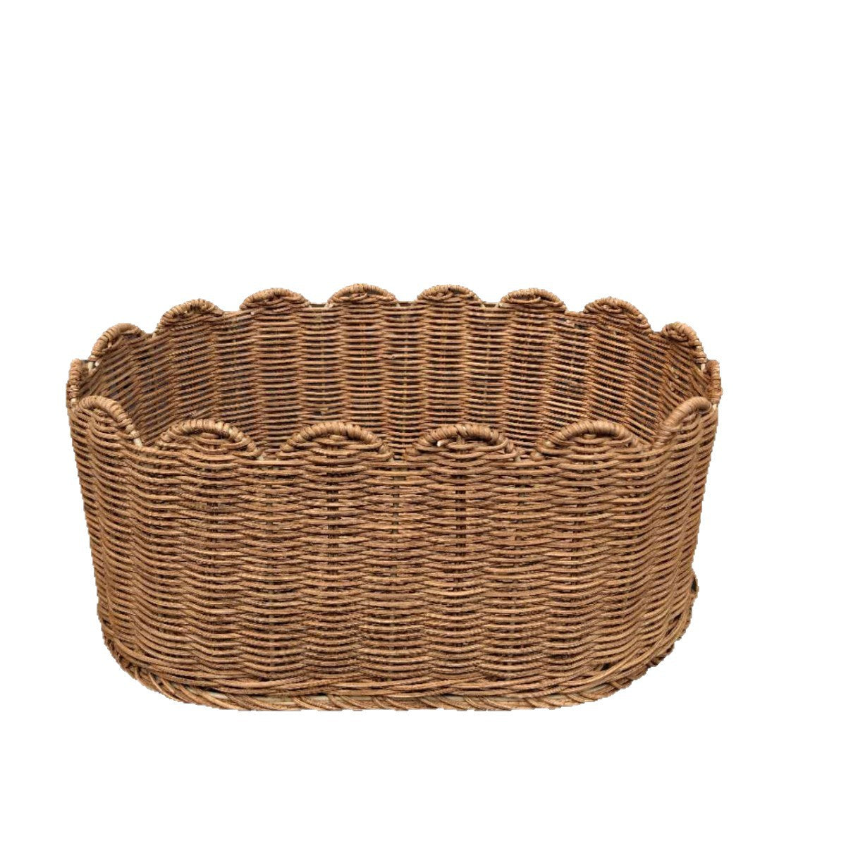 Rustic Storage Basket made of Woven Natural Material | High & Bury