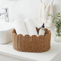 Rustic Storage Basket made of Woven Natural Material | High & Bury