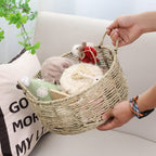 Rustic Storage Basket Soft Textile Handwoven | High & Bury