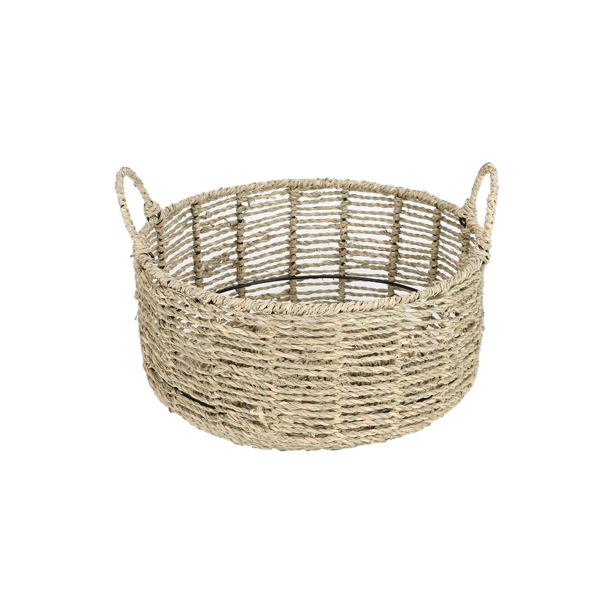 Rustic Storage Basket Soft Textile Handwoven | High & Bury