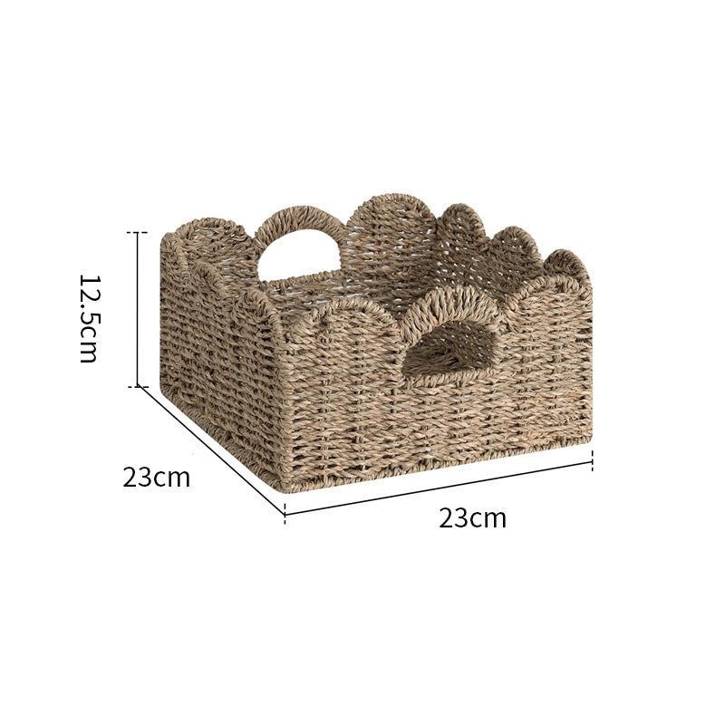 Rustic Storage Basket Soft Textile Handwoven | High & Bury