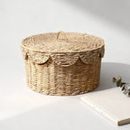 Rustic Storage Basket with Lid | High & Bury