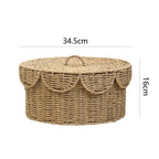 Rustic Storage Basket with Lid | High & Bury