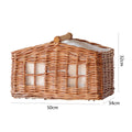 Rustic Storage Basket with Linen Lining | High & Bury