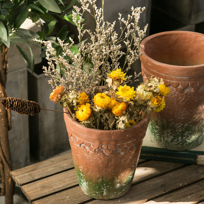 Rustic Terracotta Plant Pot | High & Bury