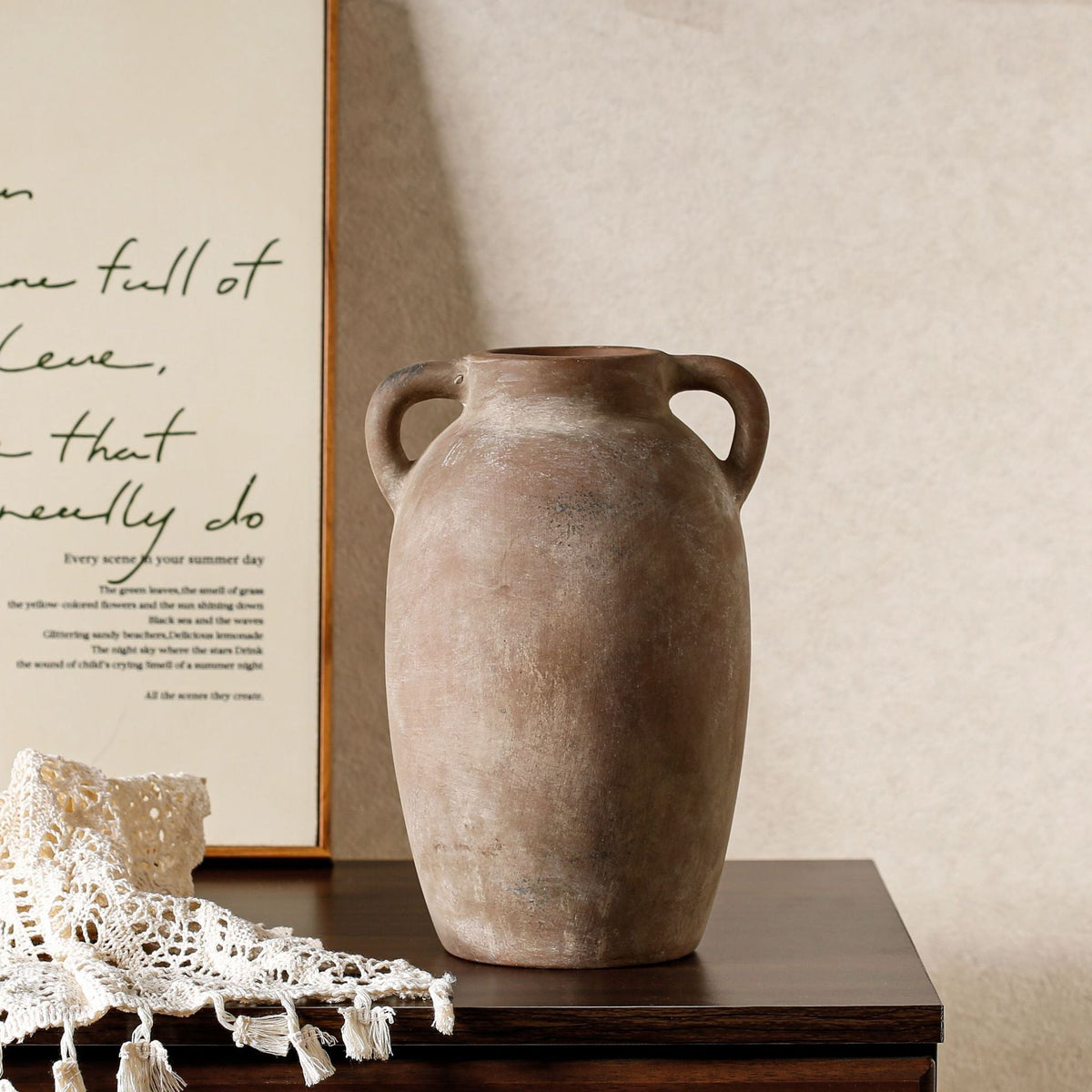 Rustic Terracotta Vase | High & Bury