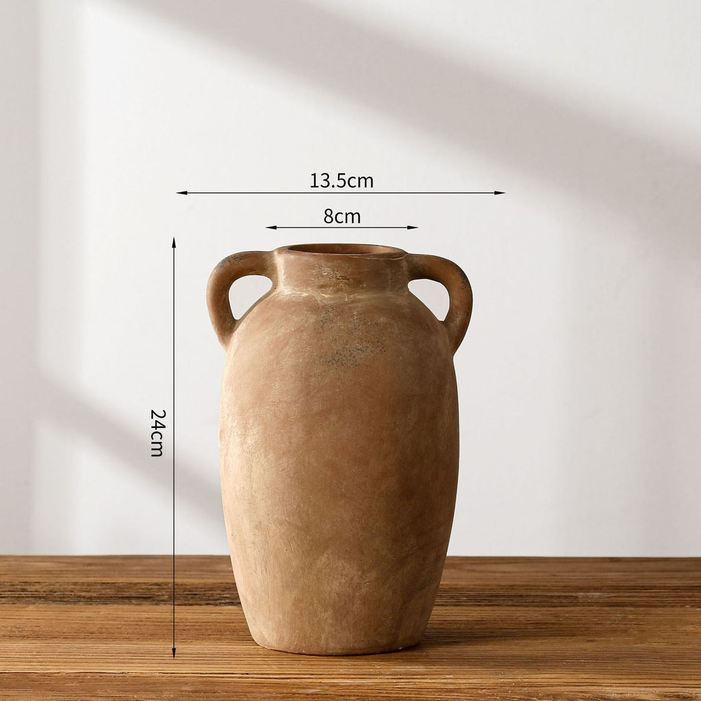 Rustic Terracotta Vase | High & Bury