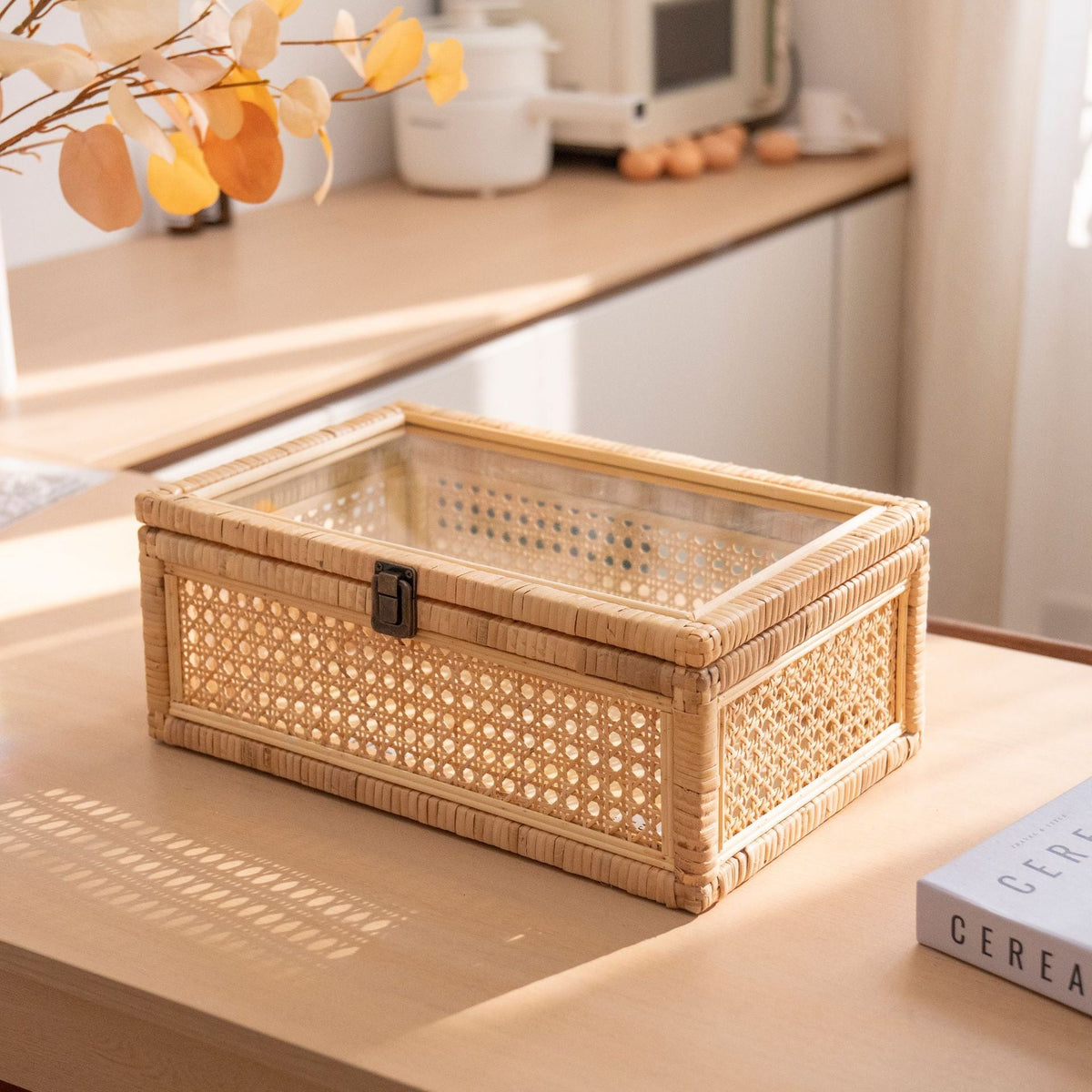 Rustic Toy Basket with Checked Pattern | High & Bury