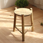 Rustic Wooden Stool | High & Bury