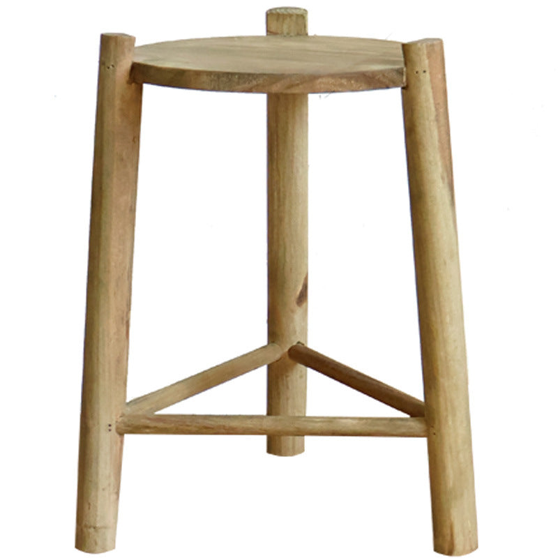 Rustic Wooden Stool | High & Bury
