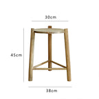 Rustic Wooden Stool | High & Bury