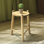 Rustic Wooden Stool | High & Bury