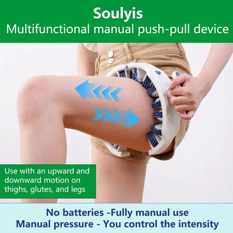 Sakerplus Manual Massage Roller with Adjustable Opening and Removable Handle, view 4
