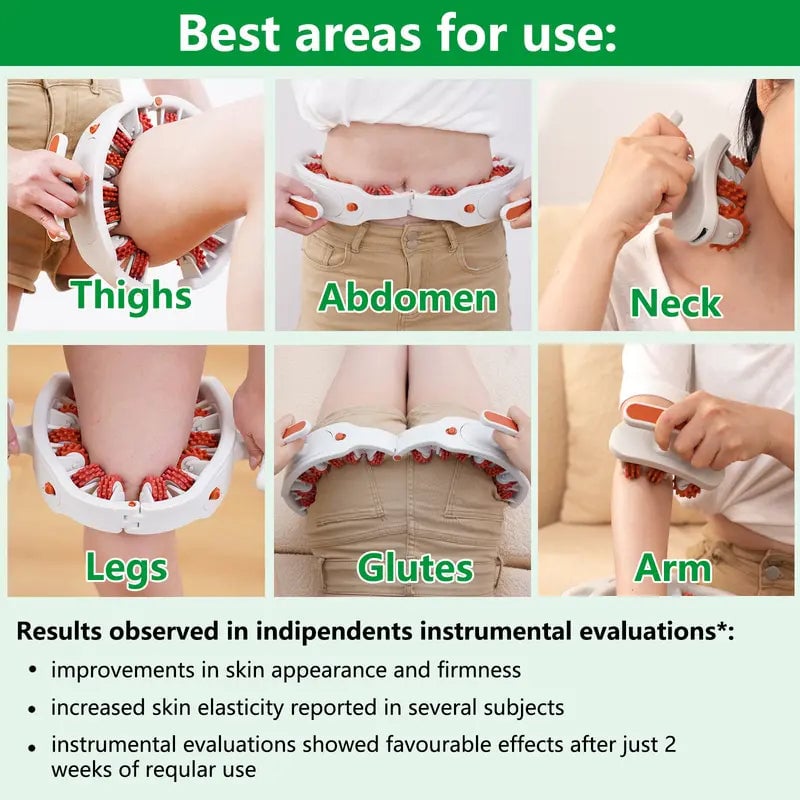 Sakerplus Manual Massage Roller with Adjustable Opening and Removable Handle, view 7