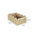 Scalloped Woven Storage Basket | High & Bury