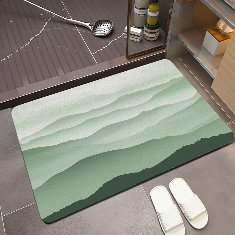 Scenic Mountain Landscape Bath Mat | High & Bury