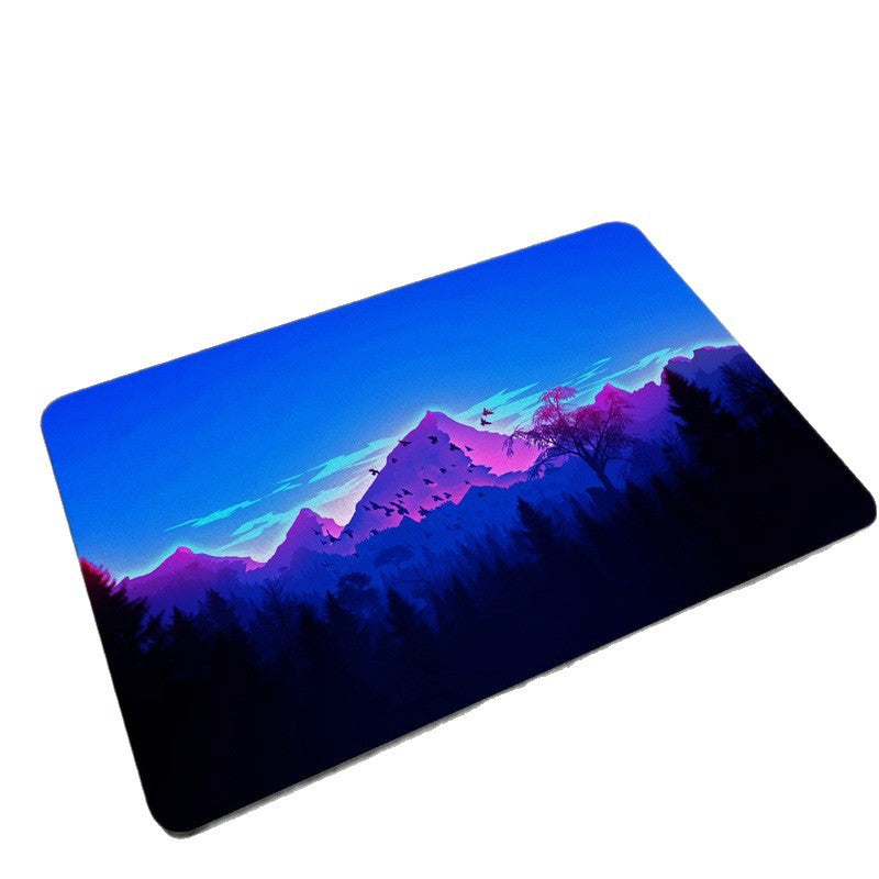 Scenic Mountain Landscape Bath Mat | High & Bury