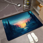 Scenic Mountain Landscape Bath Mat | High & Bury