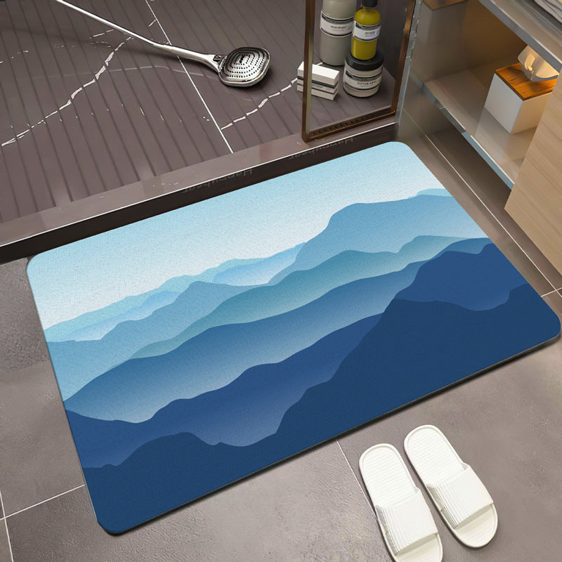 Scenic Mountain Landscape Bath Mat | High & Bury