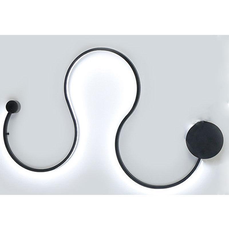 Sculptural LED Wave Wall Lamp | High & Bury