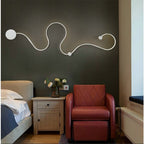 Sculptural LED Wave Wall Lamp | High & Bury