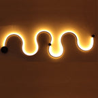 Sculptural LED Wave Wall Lamp | High & Bury