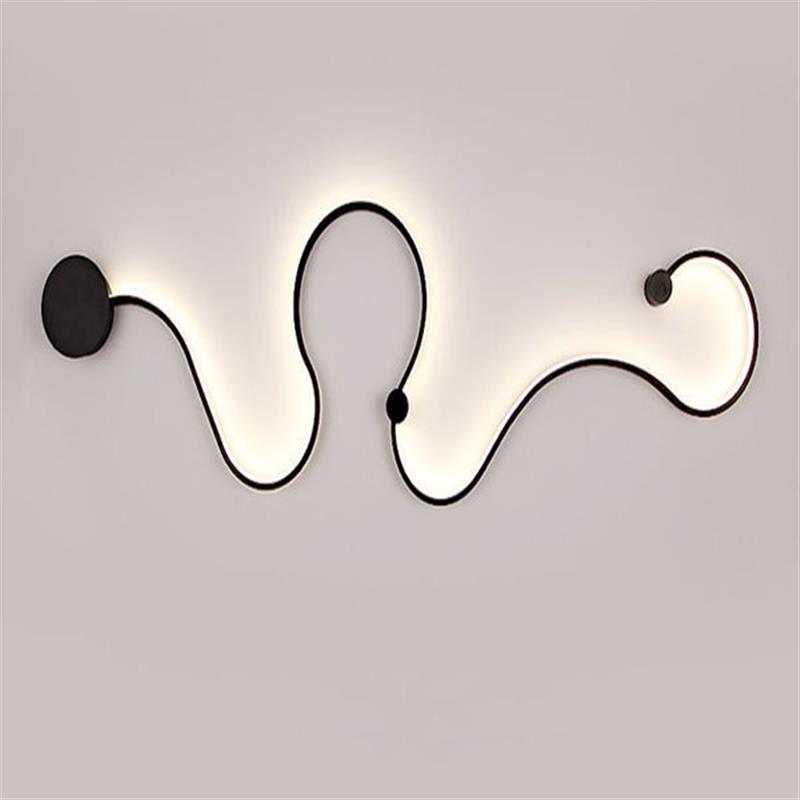 Sculptural LED Wave Wall Lamp | High & Bury