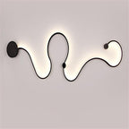 Sculptural LED Wave Wall Lamp | High & Bury