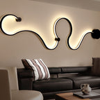 Sculptural LED Wave Wall Lamp | High & Bury