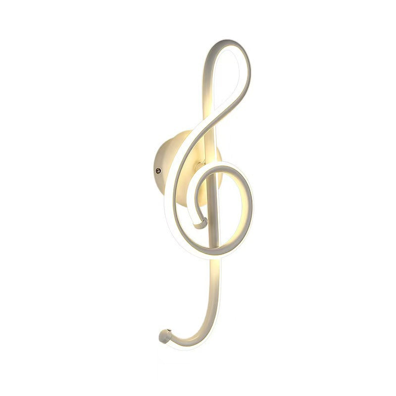 Sculptural Violin Key LED Ambient Wall Light | High & Bury